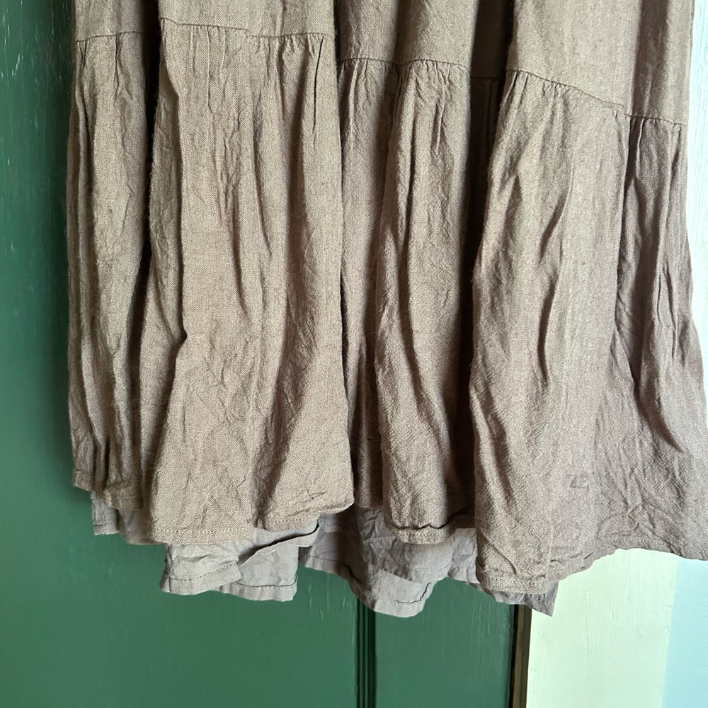 Little Cottonwood Earthy purple Ruffled Midi Dress - Picture 4 of 4